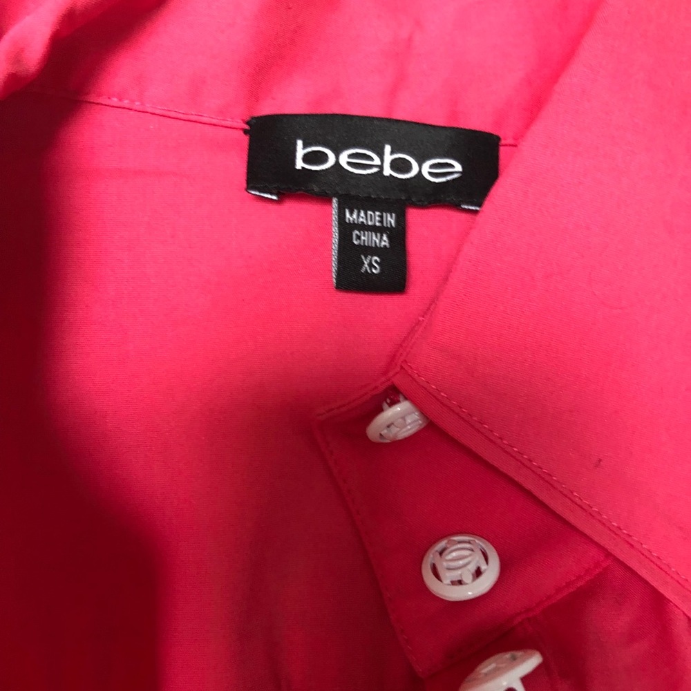 Bebe Button Down Cuffed Short Sleeve - image 5